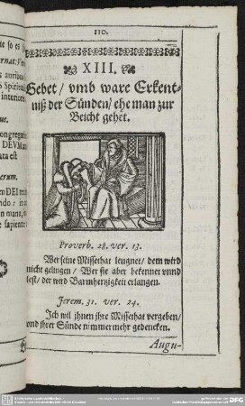 XIII. Gebet, umb ware Erkentniß der Sünden, ehe man zu Beicht gehet