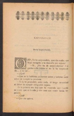 Capítulo LXI - Boda improvisada.