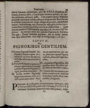 Caput IV. De Pignoribus Gentilium.