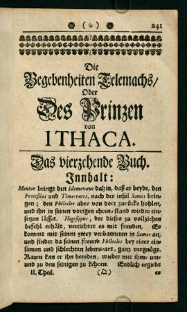 241-276, Das vierzehende Buch