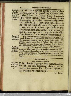 Differentia I. Num Lusatiae feuda sint oblata?