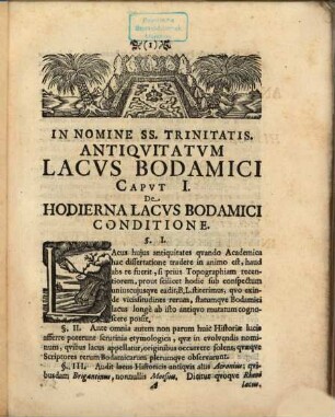 Antiquitates Lacus Bodamici Cum Specimine Historiae Lindaviensis