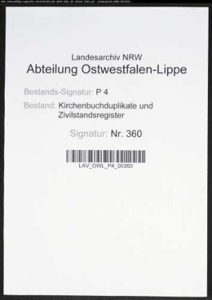 Kirchenbuchduplikate der katholischen Gemeinde (GHT 1844-1860). (Gemeinde: Cobbenrode, katholische Gemeinde)