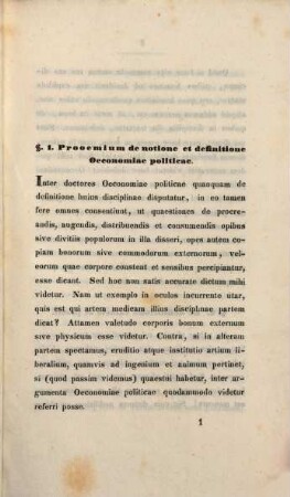 De valoris et pretii vi et momentis in oeconomia politica : Diss. inaug.