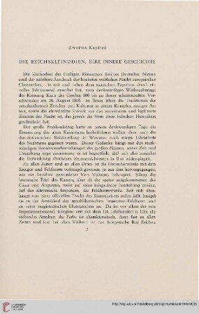 Zweites Kapitel. Die Reichskleinodien, ihre innere Geschichte
