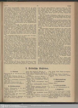 I.-III. Behördenverzeichnis : I.-III. Städtische Behörden. Sächsische Landesbehörden. Reichsbehörden