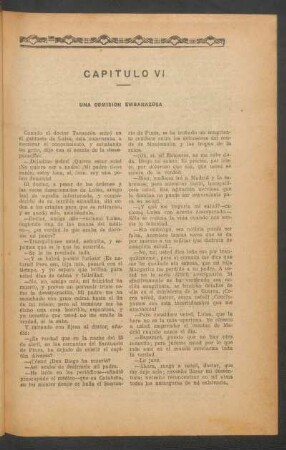 Capítulo VI - Una comisión embarazosa
