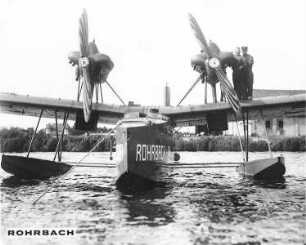 Rohrbach-Flugboot "Rodra", mit Lorraine-Dietrich-Motoren, Motorenkabinen : Technikgeschichte | Maschinenbau | Verkehrswesen | Luftfahrzeuge | Flugzeuge