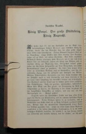 Zwölftes Kapitel. König Wenzel. Der große Städtekrieg. König Ruprecht.