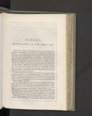 Lynch's exploration of the Dead Sea.