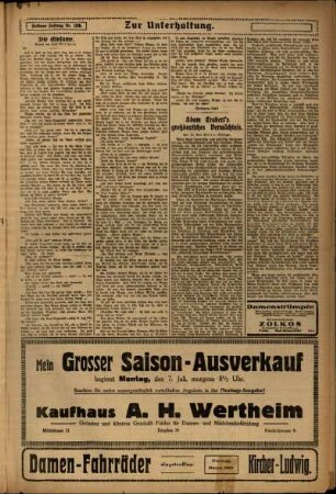 Zweite Ausgabe vom Freitag, den 04. Juli 1924.