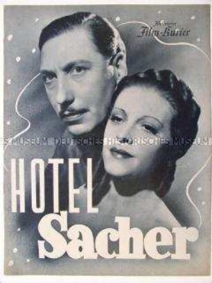 Filmzeitschrift zu dem deutschen Spielfilm "Hotel Sacher"