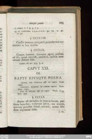 Caput XXI. De Raptu Eiusque Poena.