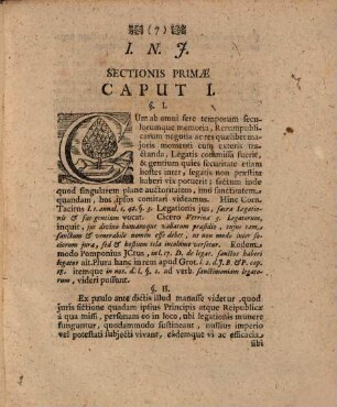 Exercitatio iuridica inauguralis de testamento legati, vom Testament eines Abgesandten