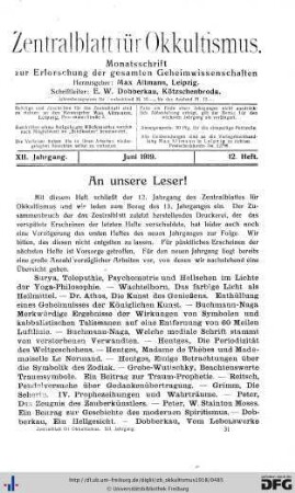 12. Heft (Jun. 1919)