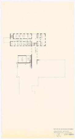 Evangelisches Diakonissenkrankenhaus Bethanien, Berlin-Kreuzberg Umbau. Hauptgebäude: Grundriss Zwischengeschoss 1:200