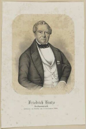 Bildnis des Friedrich Hintze