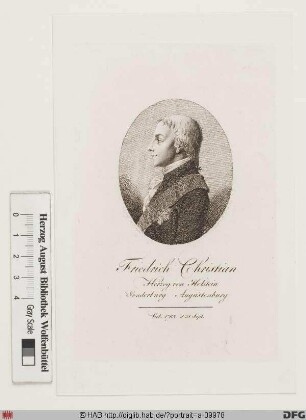 Bildnis Friedrich Christian II., Herzog von Schleswig-Holstein-Sonderburg-Augustenburg (reg. 1794-1814)