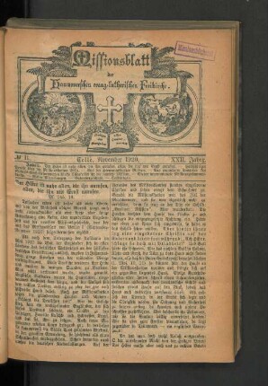No 11. November 1920.