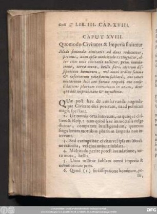 Caput XVIII. Quomodo Civitates & Imperia finiantur.