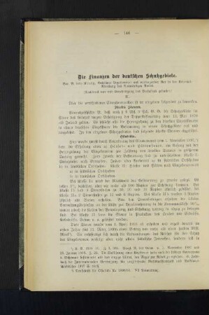 Die Finanzen der deutschen Schutzgebiete.