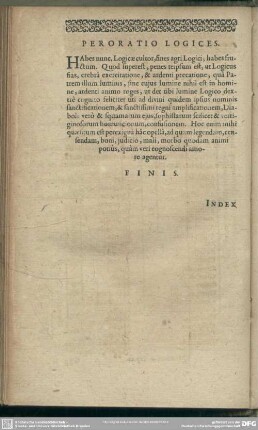 Peroratio Logices