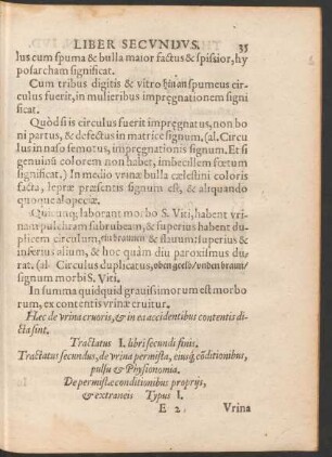 Tractatus secundus, de urina permista, eiusque conditionibus, pulsu & Physionomia.