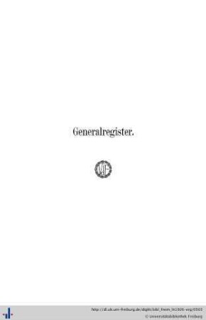 Generalregister