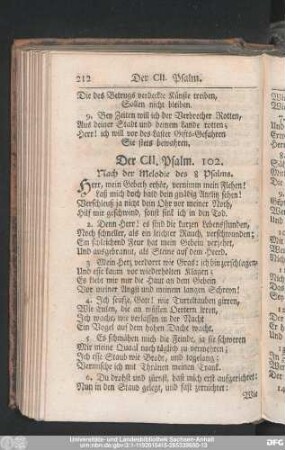 Der CII. Psalm. 102.