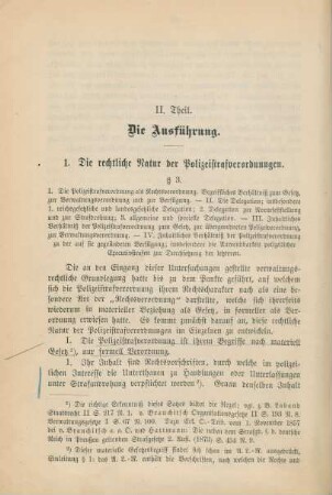 II. Theil. Die Ausführung.