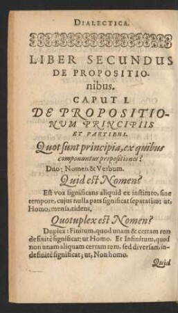 Liber Secundus de propositionibus