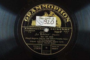 "La bohême" : Sind wir allein / (Puccini)