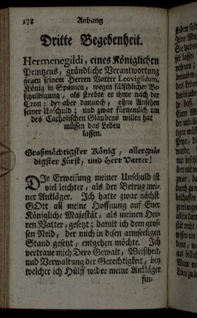 Dritte Begebenheit. - Eylffte Begebenheit.