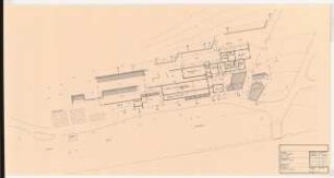 Botanischer Garten Diomedes der Universität Athen Gärtnerei: Gärtnerei: Lageplan mit Grundrissen 1:200