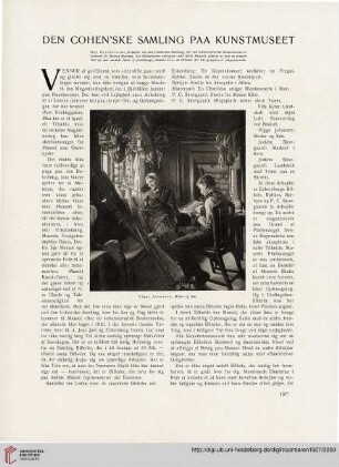 4: Den Cohen'ske Samling paa Kunstmuseet