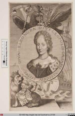 Bildnis Eleonora Magdalena Theresia, römisch-deutsche Kaiserin, geb. Prinzessin von Pfalz-Neuburg