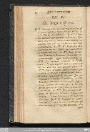 Cap. IV. De Regis electione.