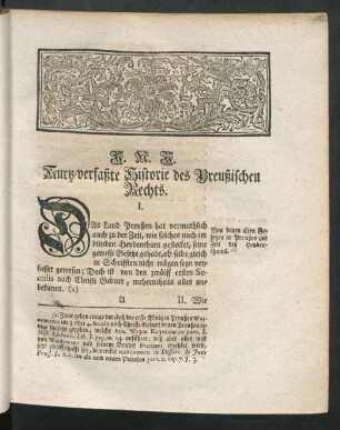 Kurtz-verfaßte Historie des Preußischen Rechts
