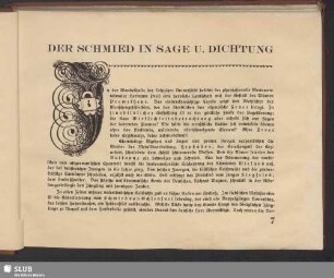 Der Schmied In Sage U. Dichtung