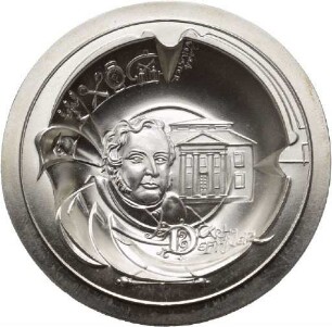 Medaille von Victor Huster auf die ehemalige Metallwarenfabrik Carl Deffner