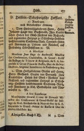 177-192, D. Holstein-Schleßwigische Hofstatt