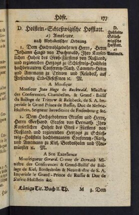 177-192, D. Holstein-Schleßwigische Hofstatt