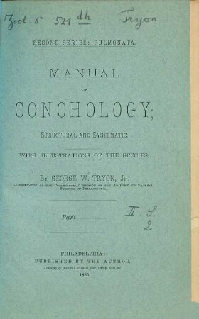 Manual of Conchology : structural and systematic. Vol. 2, Atlas