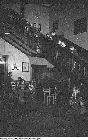 Dresden, Wachwitz. Kinderheim Wachwitz, 22. Januar 1952
