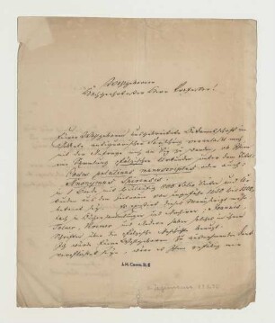 Brief von Jagemann von an Joseph Heller