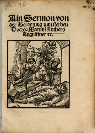 Ain Sermon von der Beraytung zum Sterben