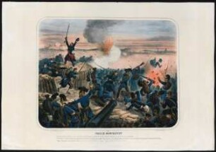 Prise De Montretout : Le 19 Janvier 1871, les bataillons de marche de la garde nationale enlevèrent, après une lutte très vive, la redout de Montretout ...