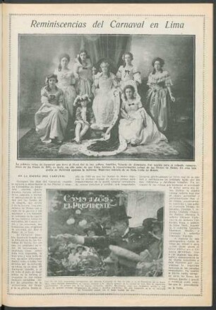 Reminiscencias del Carnaval en Lima