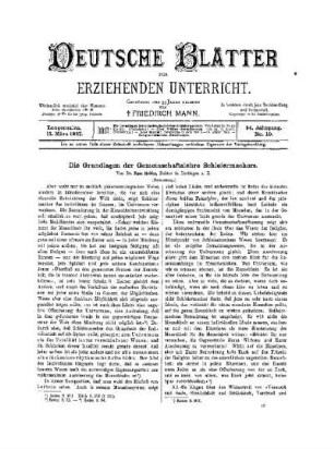 Die Grundlagen der Gemeinschaftslehre Schleiermachers : (Fortsetzung)