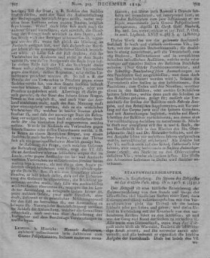 Die Stimme des Zeitgeistes an das deutsche Volk. Mainz: Kupferberg 1818